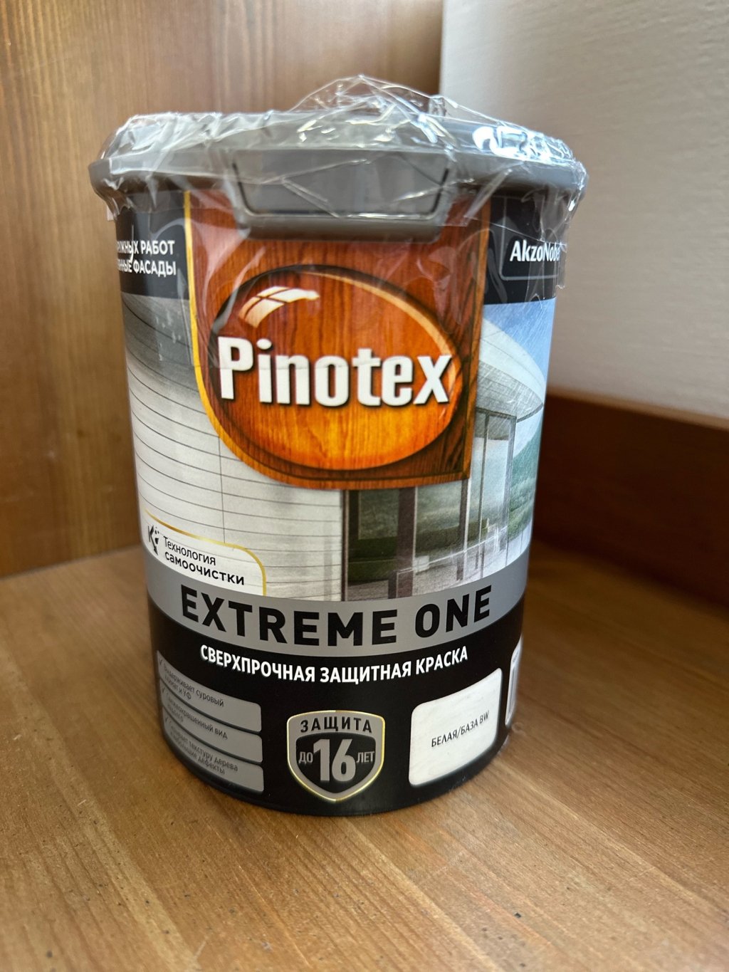 Сверхпрочная защитная краска для древесины Pinotex Extreme One - Лучшая краска для фасада