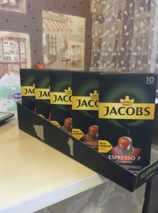 Капсулы Jacobs Espresso Classico 7 - Бренд Монарх использует натуральную арабику, поэтому вкус очень глубокий и насыщенный.