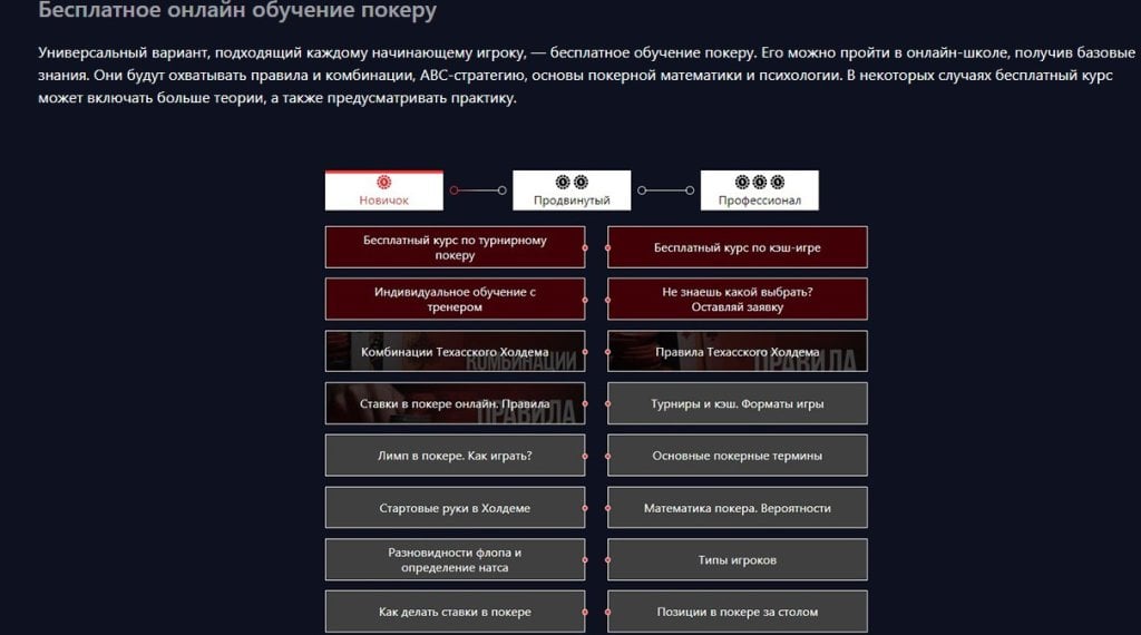 Академия покера - academypoker.ru - Для старта в покере — самое то