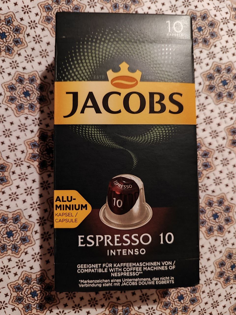 Капсулы Jacobs Espresso Intenso 10 - Вкус отличный, крепкий