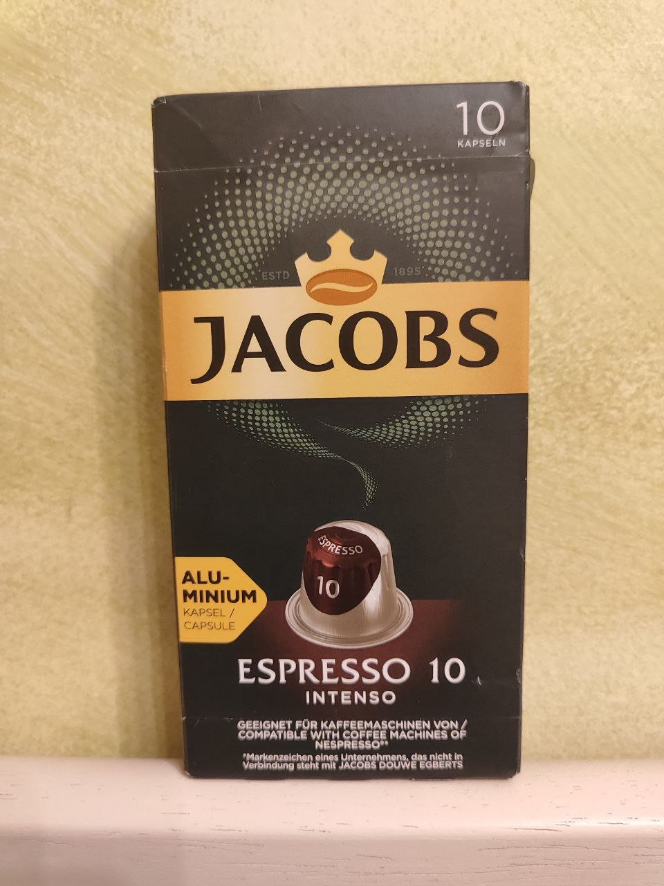 Капсулы Jacobs Espresso Intenso 10 - Крепкий кофе с особенным утонченным вкусом