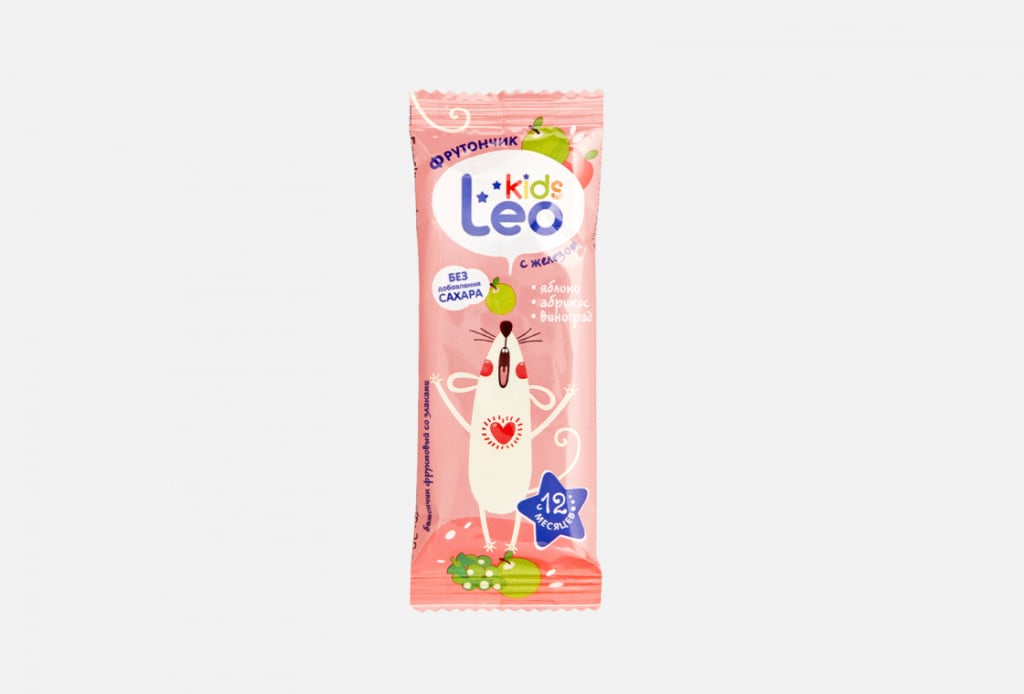 Детский фруктовый батончик Леовит LeoKids - Вкусный и полезный перекус!