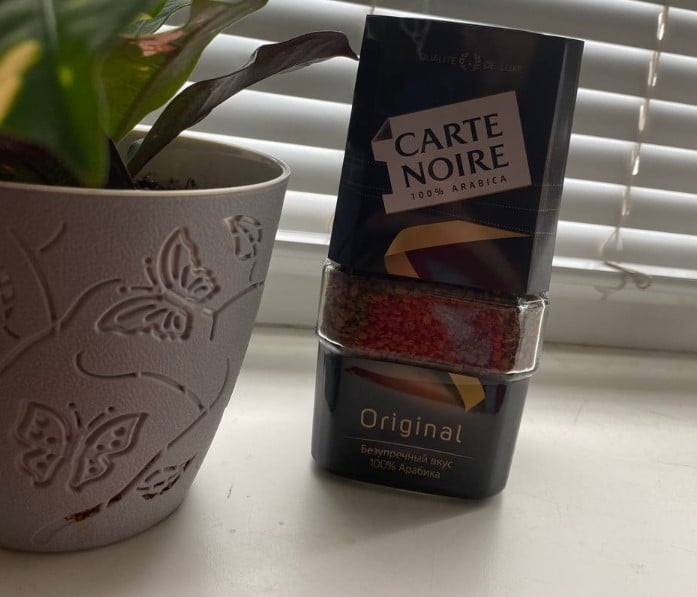 Кофе Carte Noire original растворимый 95 г - Хорошее начало дня- чашка кофе